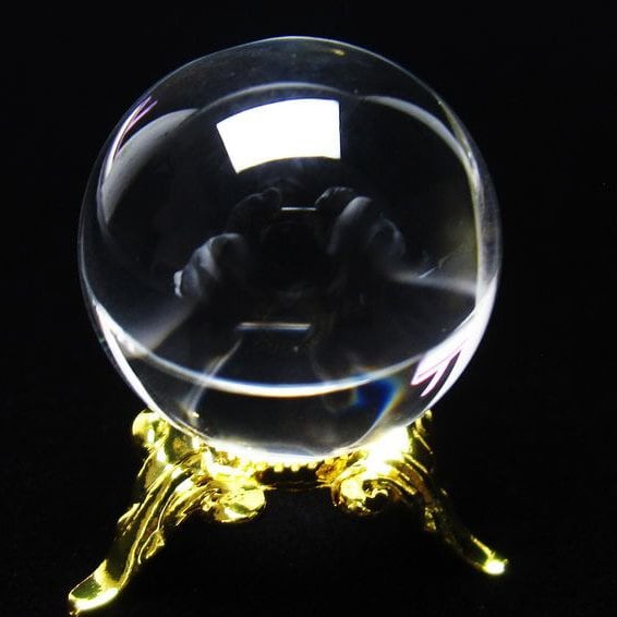 水晶 丸玉 ブラジル産 24mm 一点物 141-6449