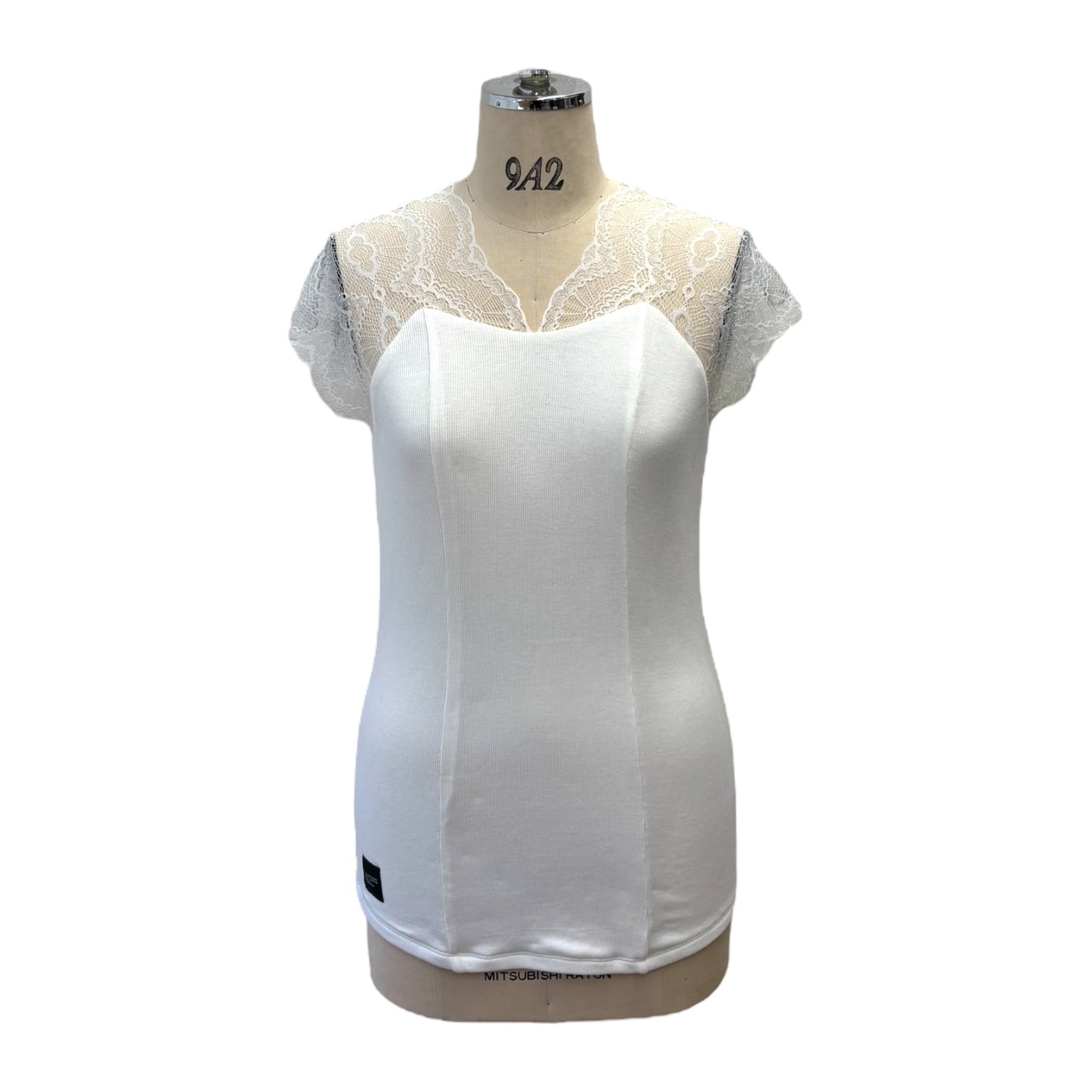 ayane ショルダーレースタンクトップ No.875832 ホワイト 9号 Mサイズ アヤン