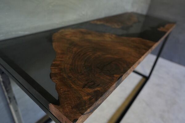 クラロウォールナット×darkⅡクリア【レジンテーブル】 | RESIN