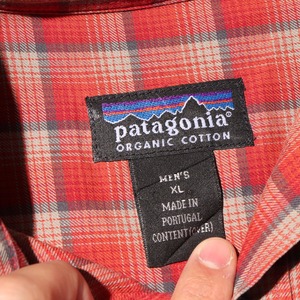 美品 XL 06年 ポルトガル製 オンブレ Patagonia L/S Flannel Shirt パタゴニア 長袖 チェック ネルシャツ