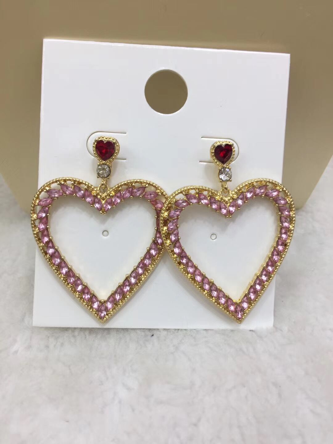 ダブルハートピアス