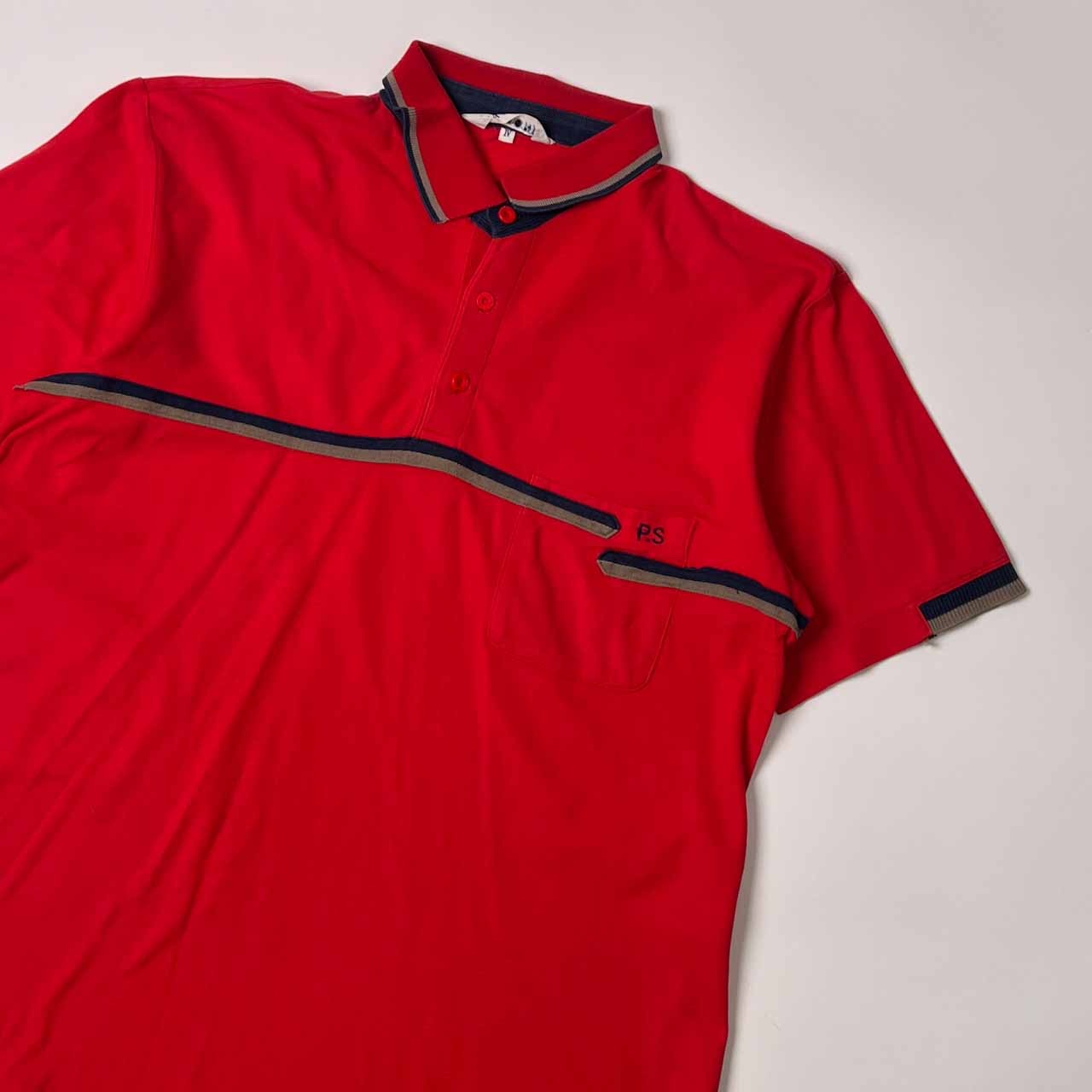 PIA SPORTS ピアスポーツ 半袖 ポロシャツ 4/レッド メンズ ライカ