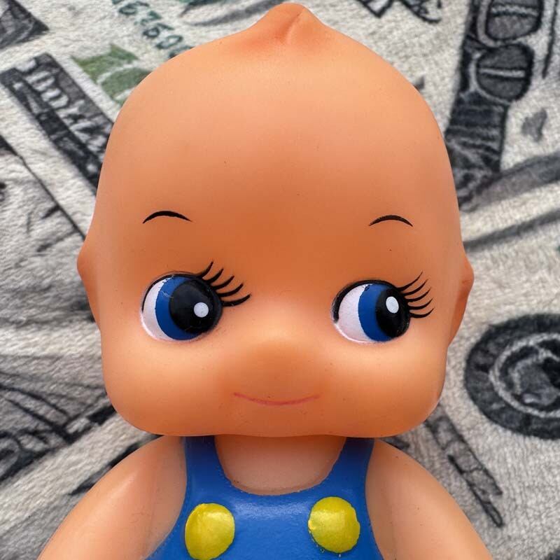 Used 昭和レトロなソフビ製のキューピー人形、キューピーちゃん、頭や