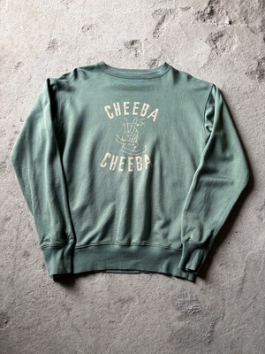 KAPITAL/CHEEBA CHEEBA print Sweat/日本製/2/メッセ－ジプリントスウェット/カ－キ/キャピタル