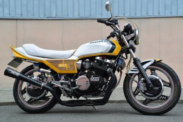 新作 Cbx400f ナカガニ改 メガホン 48pマフラー 黒cbr400f Nc07 Daji