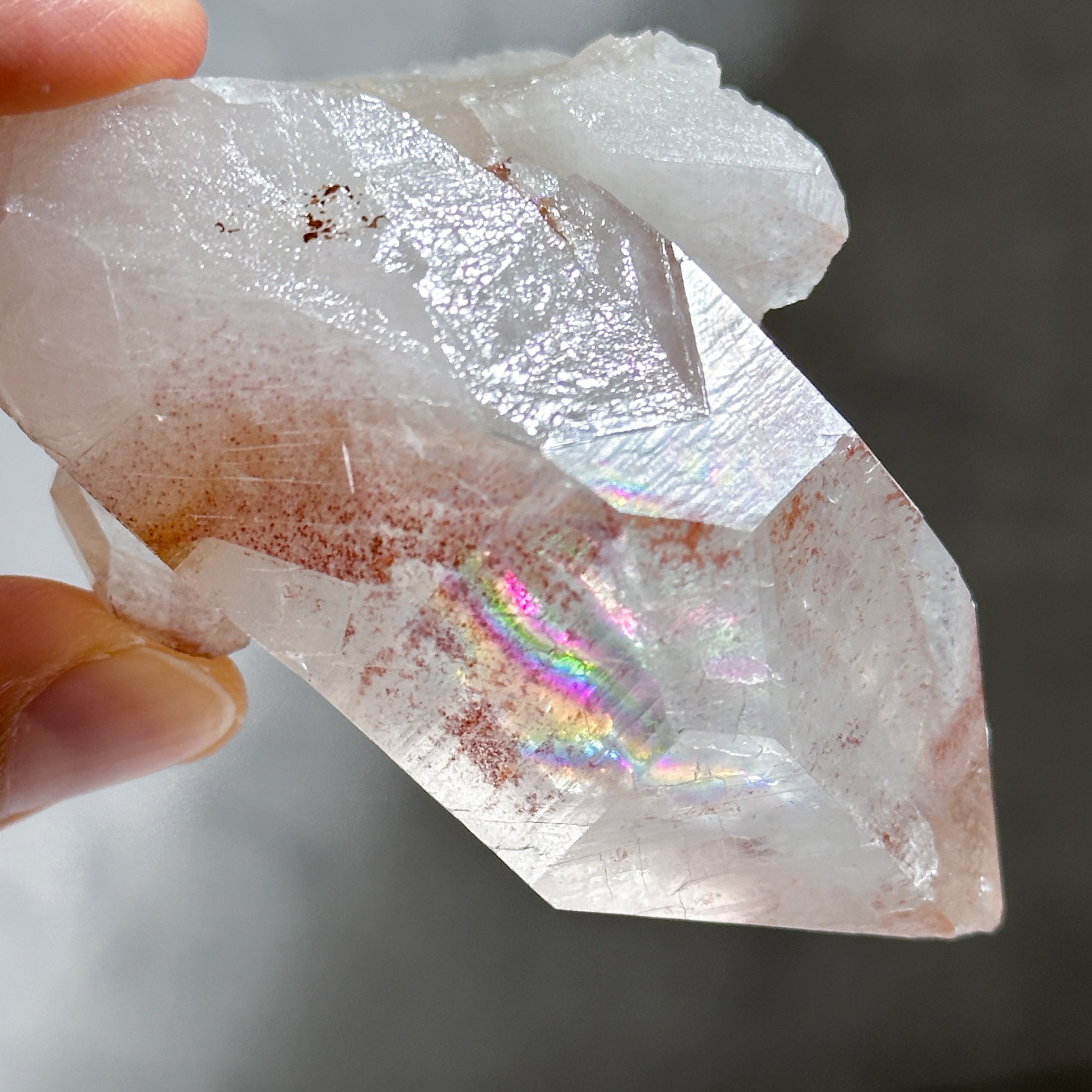 ♡ピンクレムリアン　桜色　クラスター♡　虹　天然石 ディアマンティーナ産ピンクレムリアン クラスター 22◇ Pink Lemurian