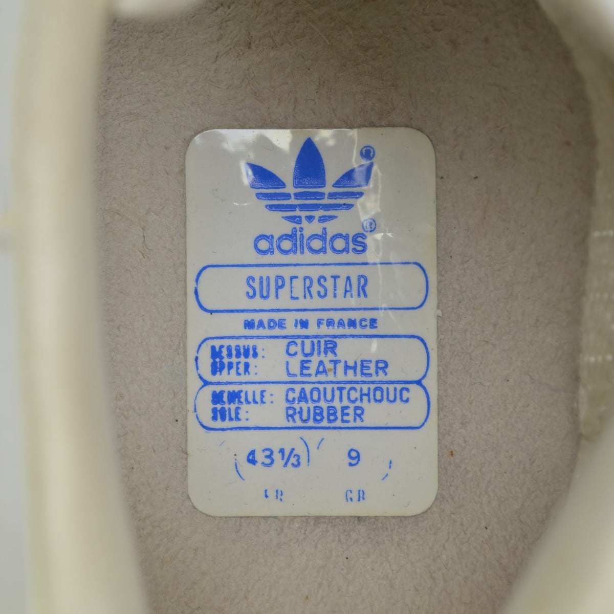 ADIDAS / アディダス 80s フランス製 単色ベロ SUPER STAR スーパー