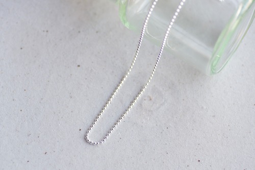 Ball Bead Necklace Chain SV925 <1.5mm/50cm> / ボールチェーン ＜1.5mm/50cm＞