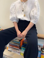 Austrian Linen Crochet Sleeve Blouse