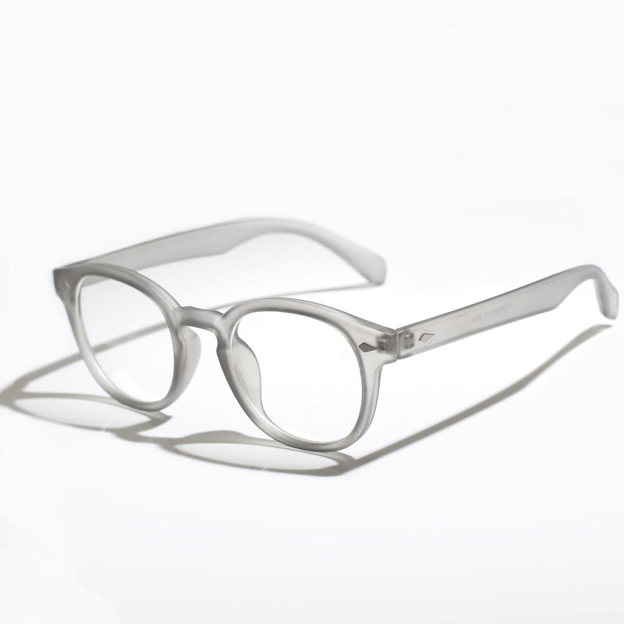 BLANC. グレー フレーム サングラス XOOX 偏光サングラス スクエアII型 グレー/ライトシルバーミラー