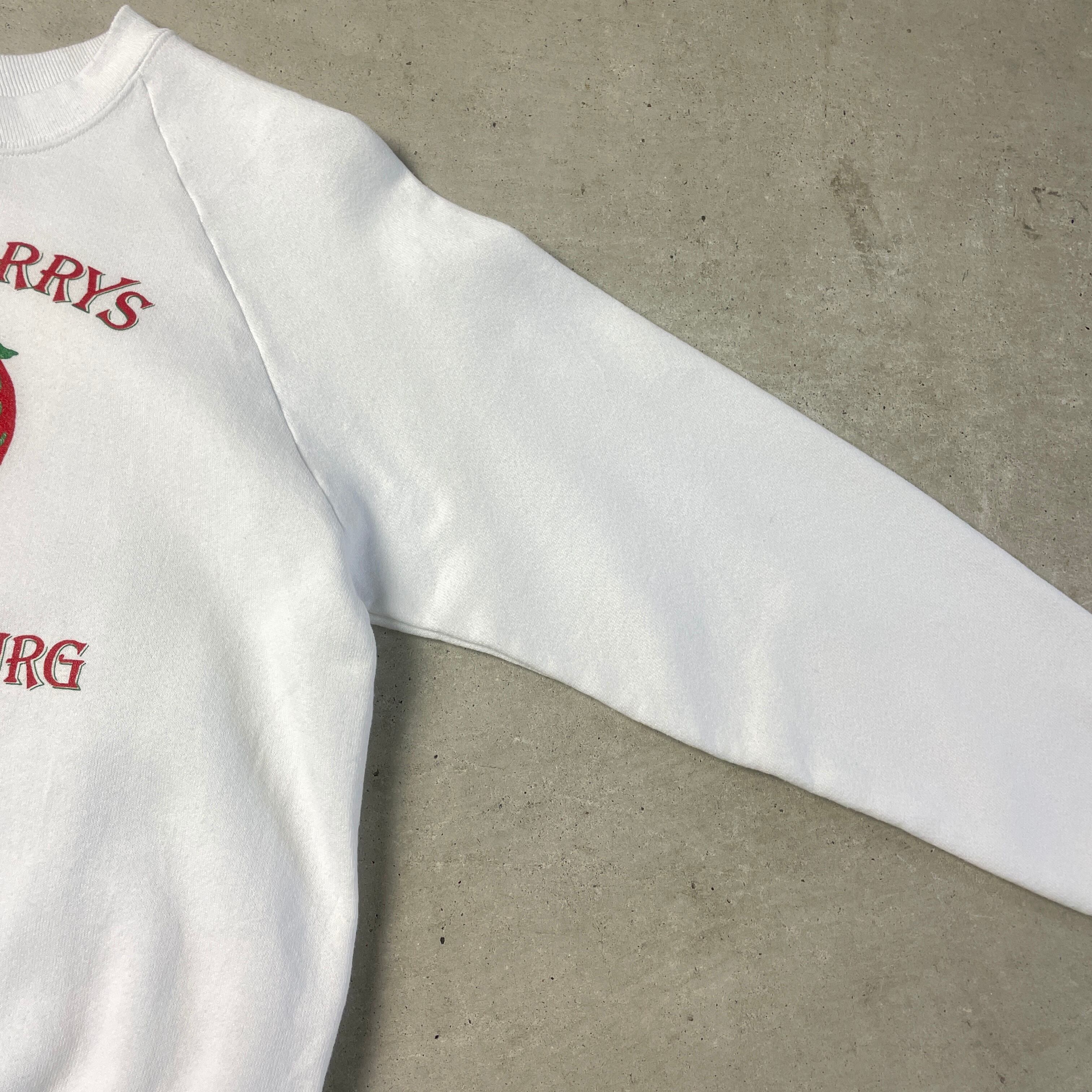 80年代 USA製 ROSENBERRYS イチゴ プリント スウェットシャツ メンズM