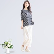 タック入りバルーンシルエットパンツ(M~L) アイボリー