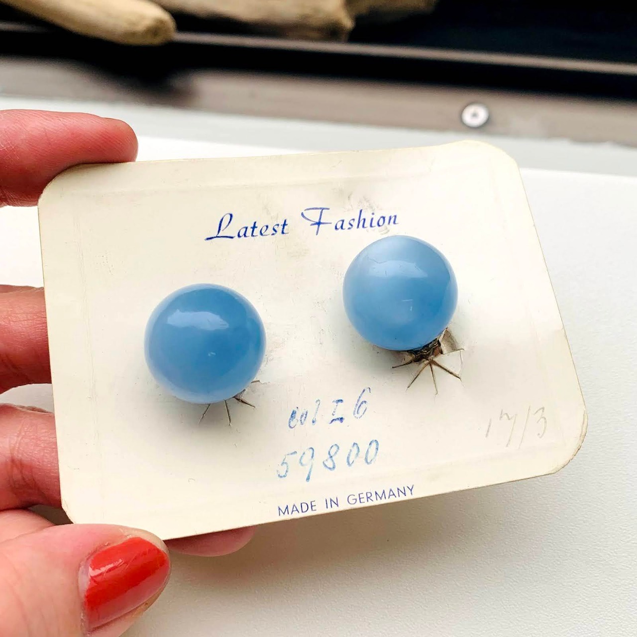 ピアス｜ジュエリーツツミオンラインショップ まぁるいBlue sky ピアス 