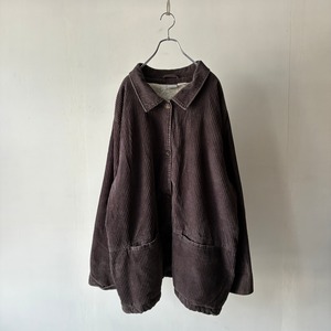 -Blain- oversize boa liner corduroy jacket