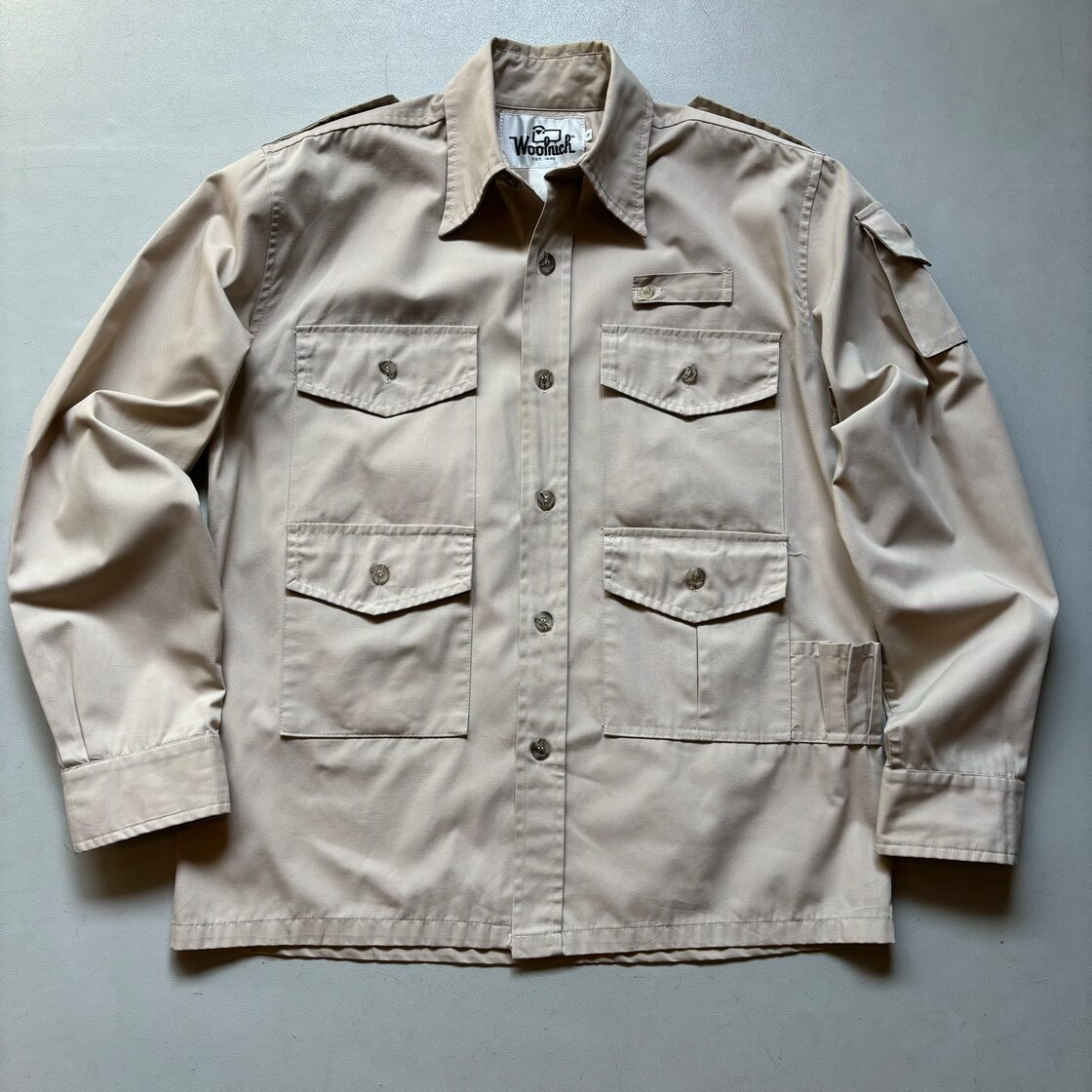 70s Woolrich safari jacket “size M” 70年代 ウールリッチ サファリ 