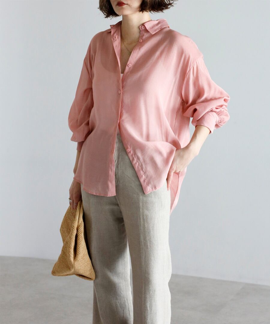 ポプリンシアーシャツ【t-11264】.