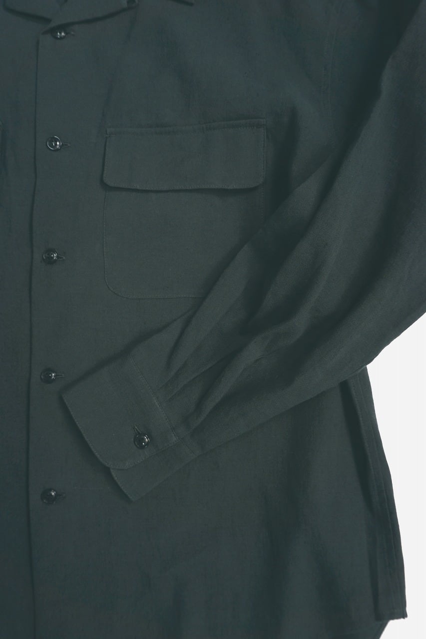 Li. Co. Poplin Open Collar Shirt