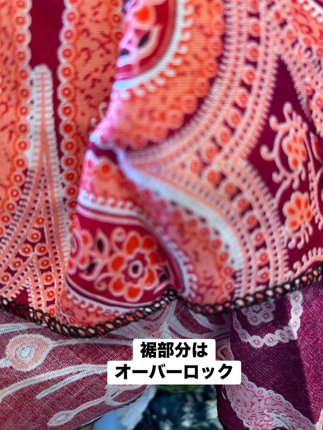 ペイズリー柄2ウェイスカート