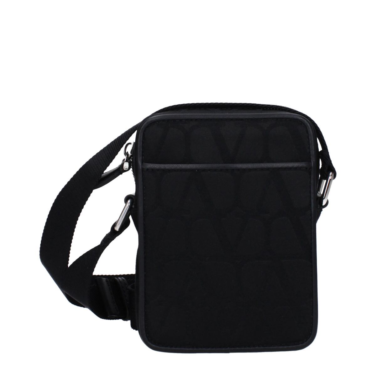 【新品】VALENTINO GARAVANI ヴァレンティノガラヴァーニ メンズ クロスボディバッグ ファブリック ブラック B0C30CSH0NO