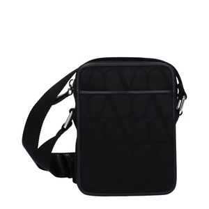 【新品】VALENTINO GARAVANI ヴァレンティノガラヴァーニ メンズ クロスボディバッグ ファブリック ブラック B0C30CSH0NO