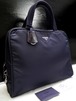 美品14万◆PRADA プラダ 男女可 A4対応ビジネス可 ハンド バッグ ブリーフ ケース 紺◆ 時間を経ても色褪せることのないビジネス対応モデル