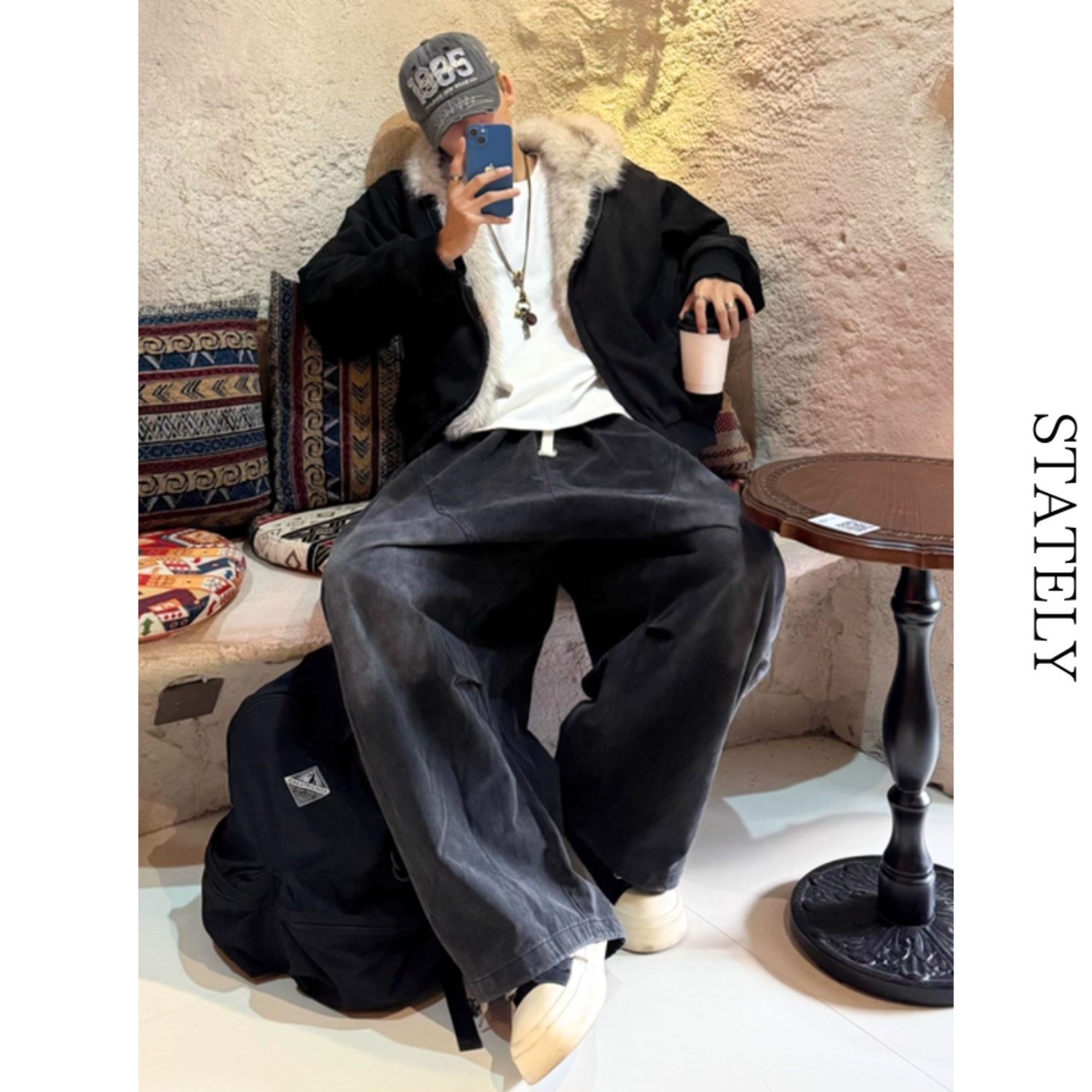 Volume Wide バルーンパンツ_B127・画像6