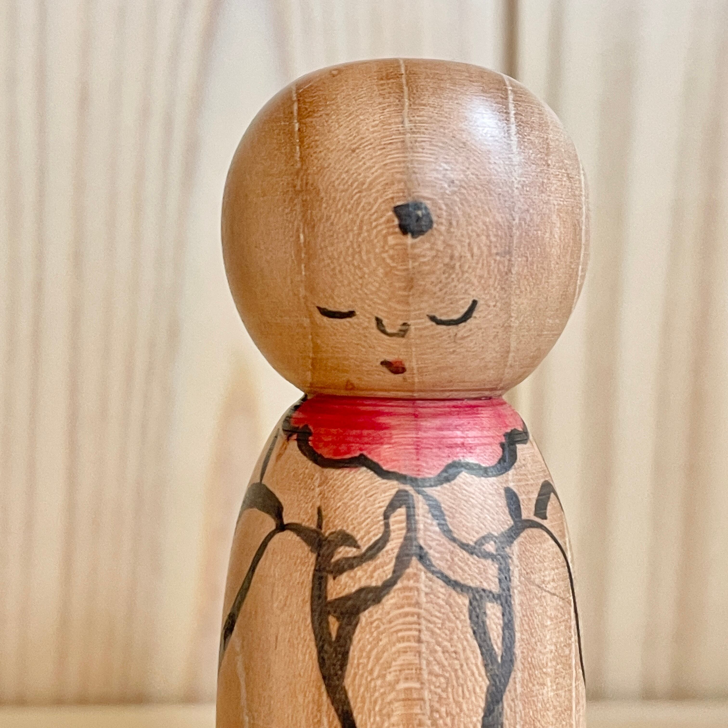 本間功工人：木地山系】こけし：約3寸 9㎝ N3IH-53 | SHIBUYA_KOKESHI