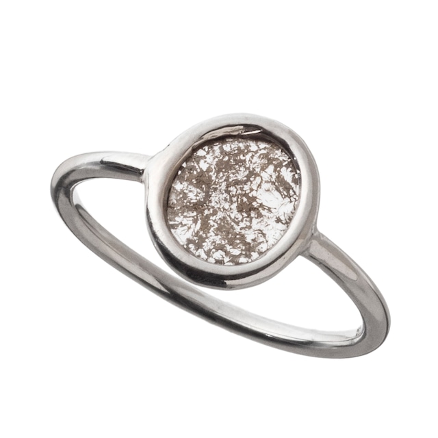 ELR0035 1点物天然スライスダイヤモンドリング  Silver jewelry