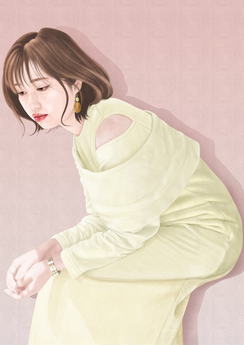 森夏男　作　『焦心』S(B3サイズ) 美術品・アンティーク・コレクション 森夏男 作 『焦心』S(B3サイズ)