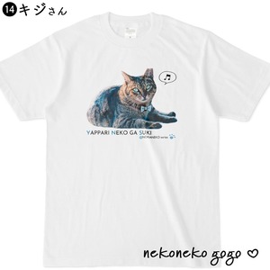 猫さんＴシャツ（野良猫さんシリーズ）