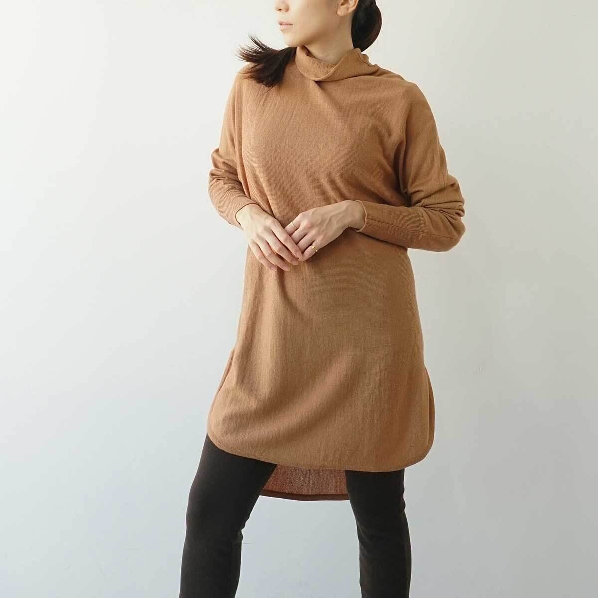 チュニック丈インナータートルニット | FASHFREN/ファッシュフレン「35 