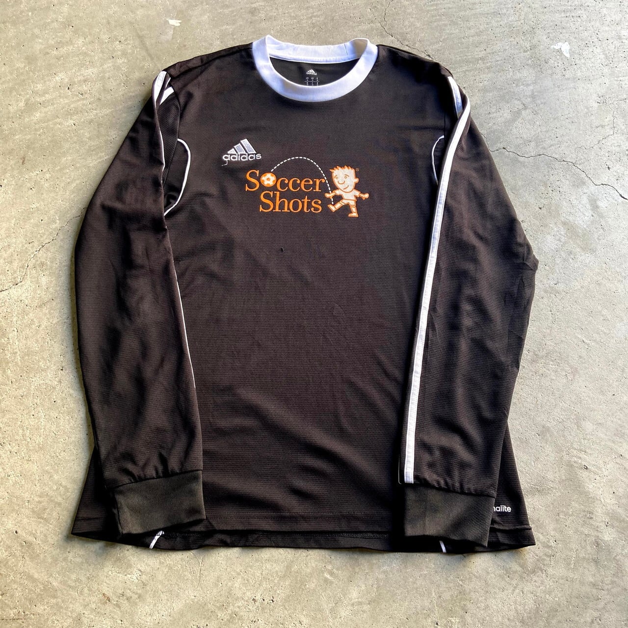 adidas アディダス ジャージ サッカー プリント ロングTシャツ adidas アディダス ジャージ サッカー プリント ロングTシャツ
