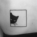 【予約】black cat tattoo sticker