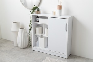 【幅60cm】Siisti キャスター付きトイレラック