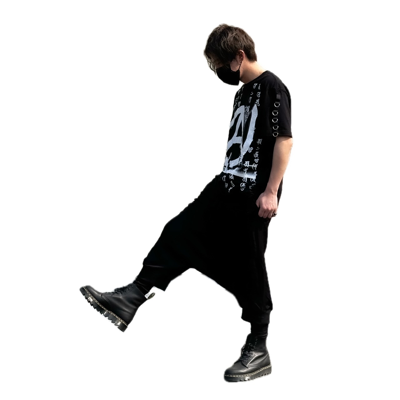 UNFINISHEDカスタムTシャツアナーキーマーク24038