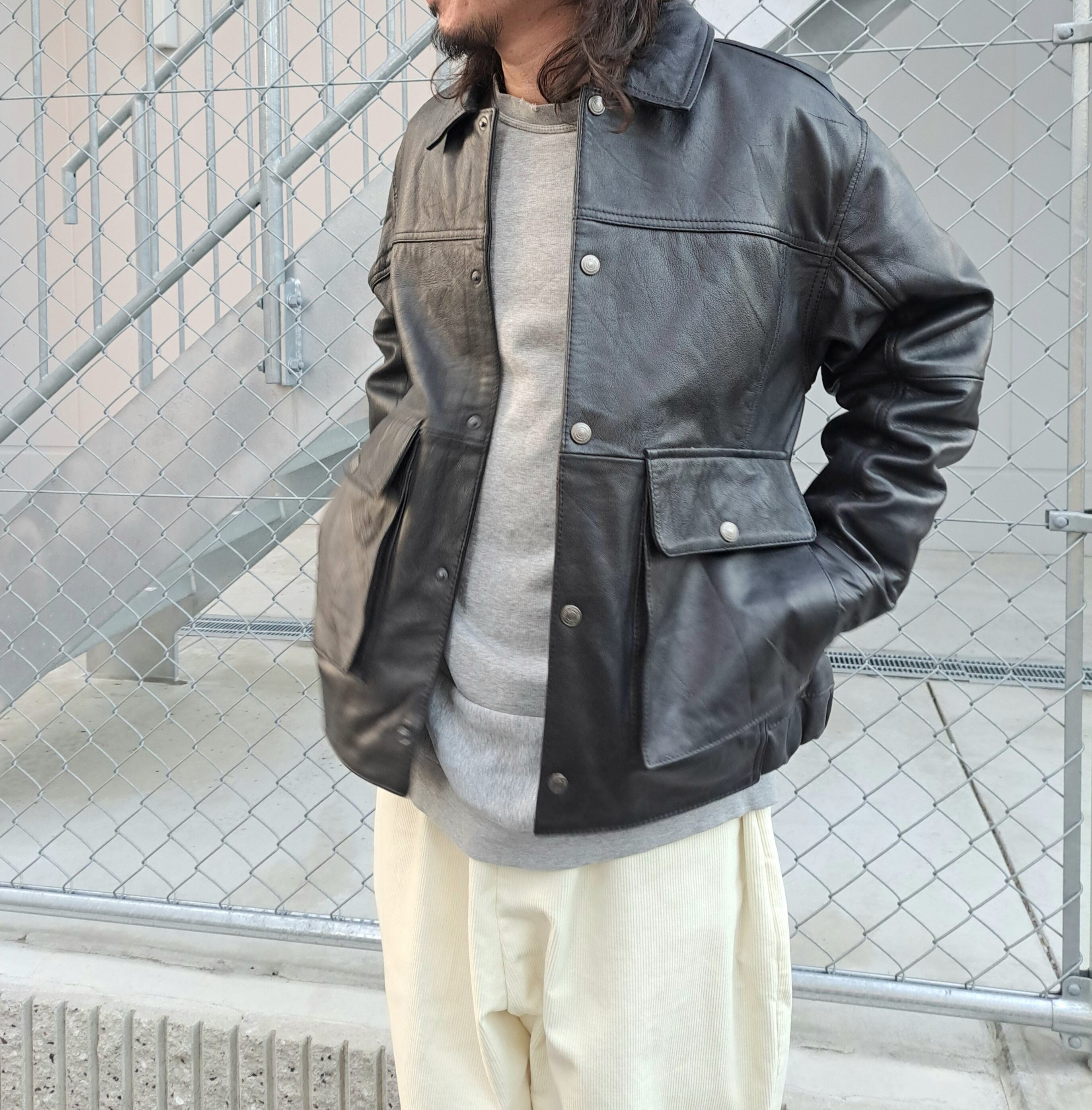modem design - Reproduct Leather Flight Jacket (black) | COUCH
