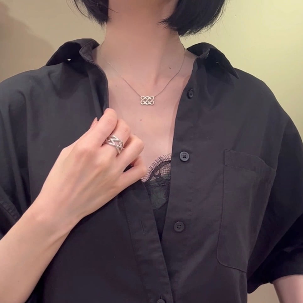 希少サイズ【TIFFANY&CO】【19号】2602 名品ケルティック 編み込み