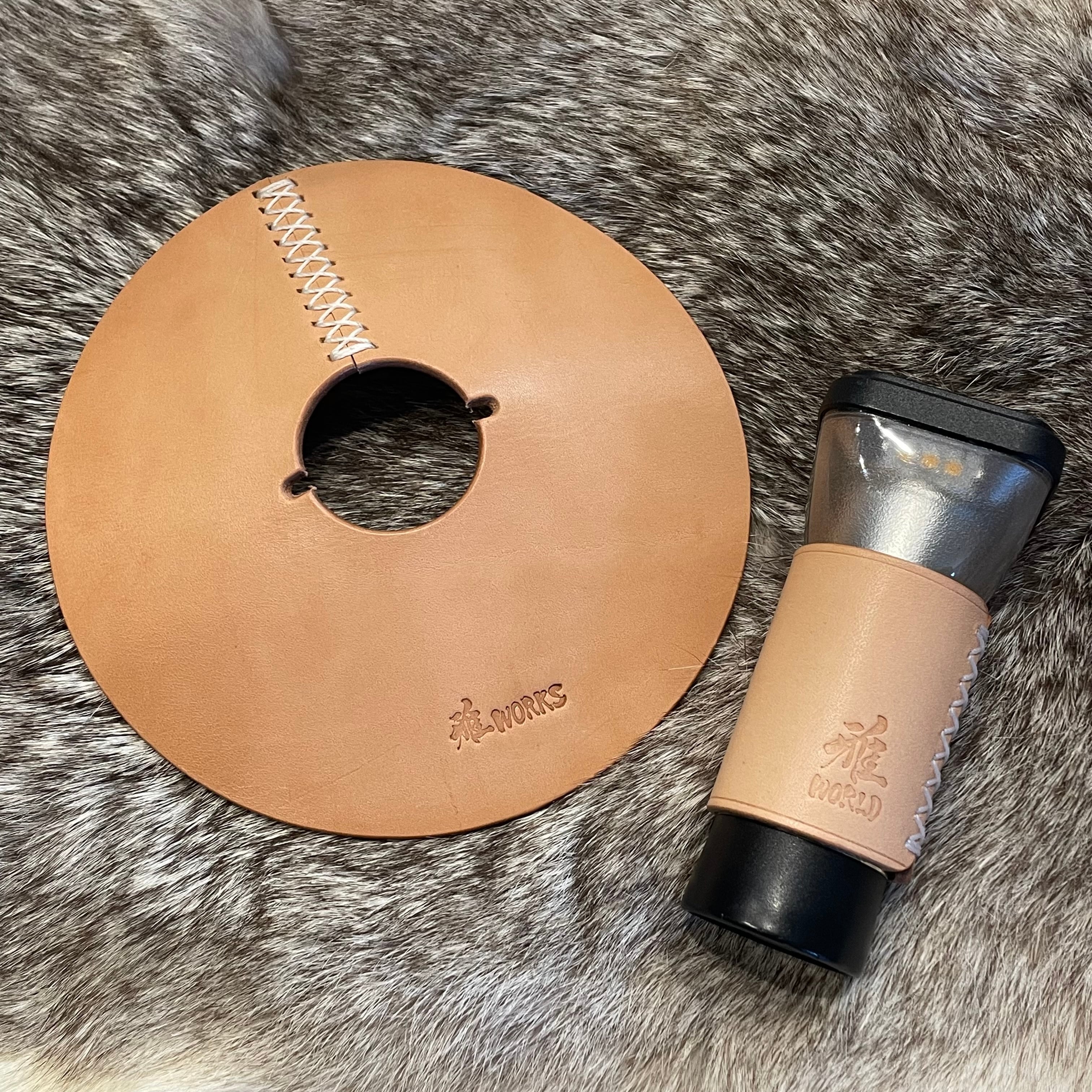 NATURAナトゥーラLEDランタンレザーシェード ノーマル | 雅WORLD WORKS