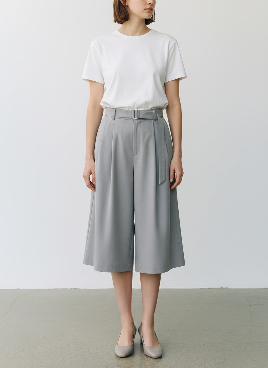 たろじろ 2026S/S 2WAYメランジツイルキュロットパンツ no.6612913 | BOOGIE-WOOGIE