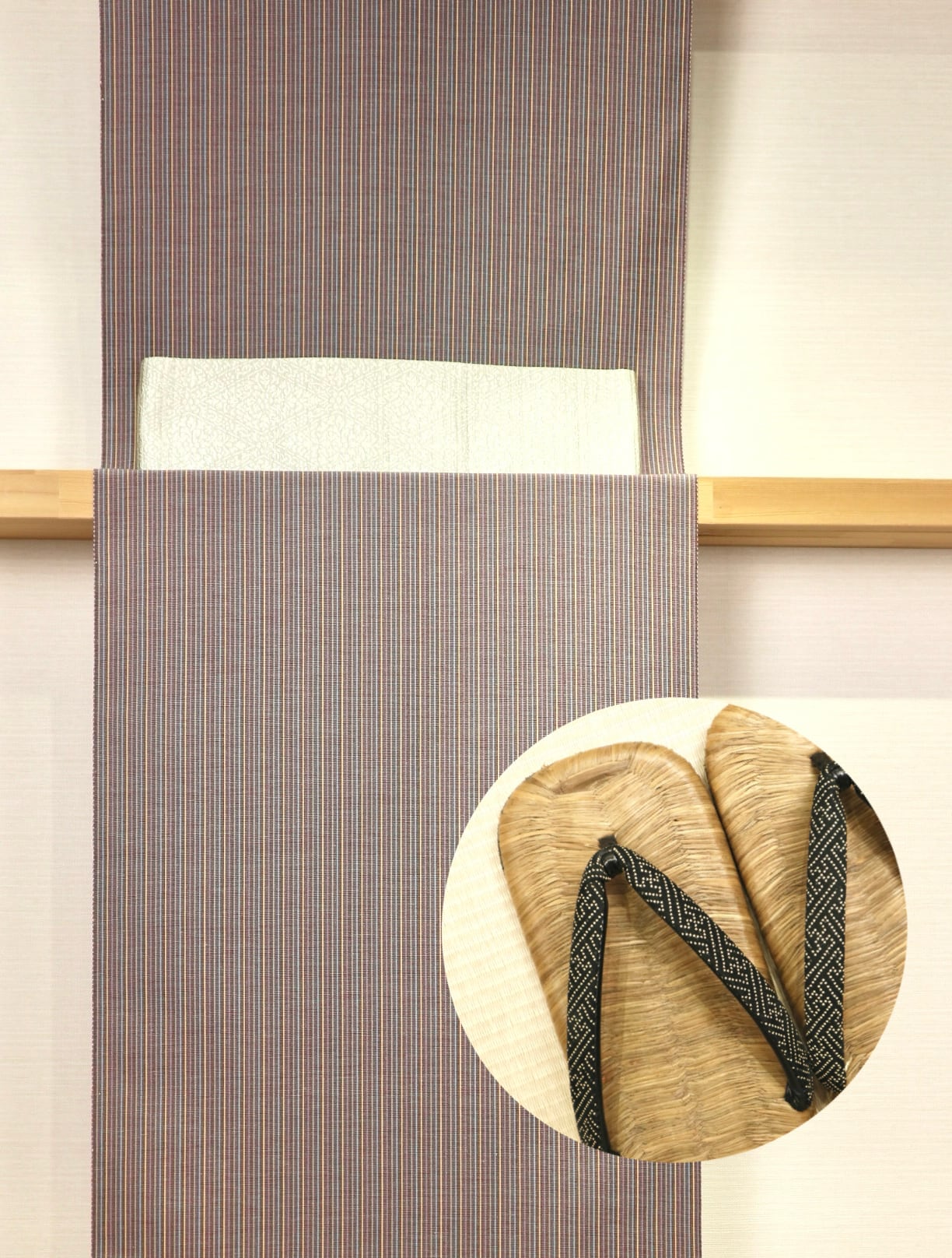 2026お年玉セット④　米沢紬と角帯　男物　お仕立て代別