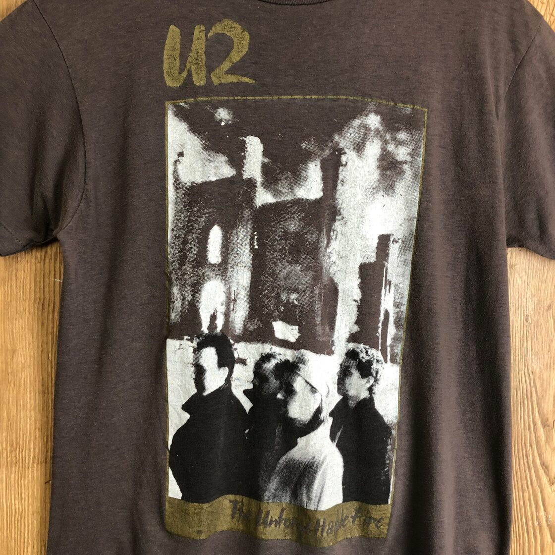 80s U2 THE UNFORGETTABLE FIRE ツアーT 半袖 T-sh Tシャツ サイズ 