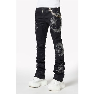 GUAPI / waxed calligraphy denim