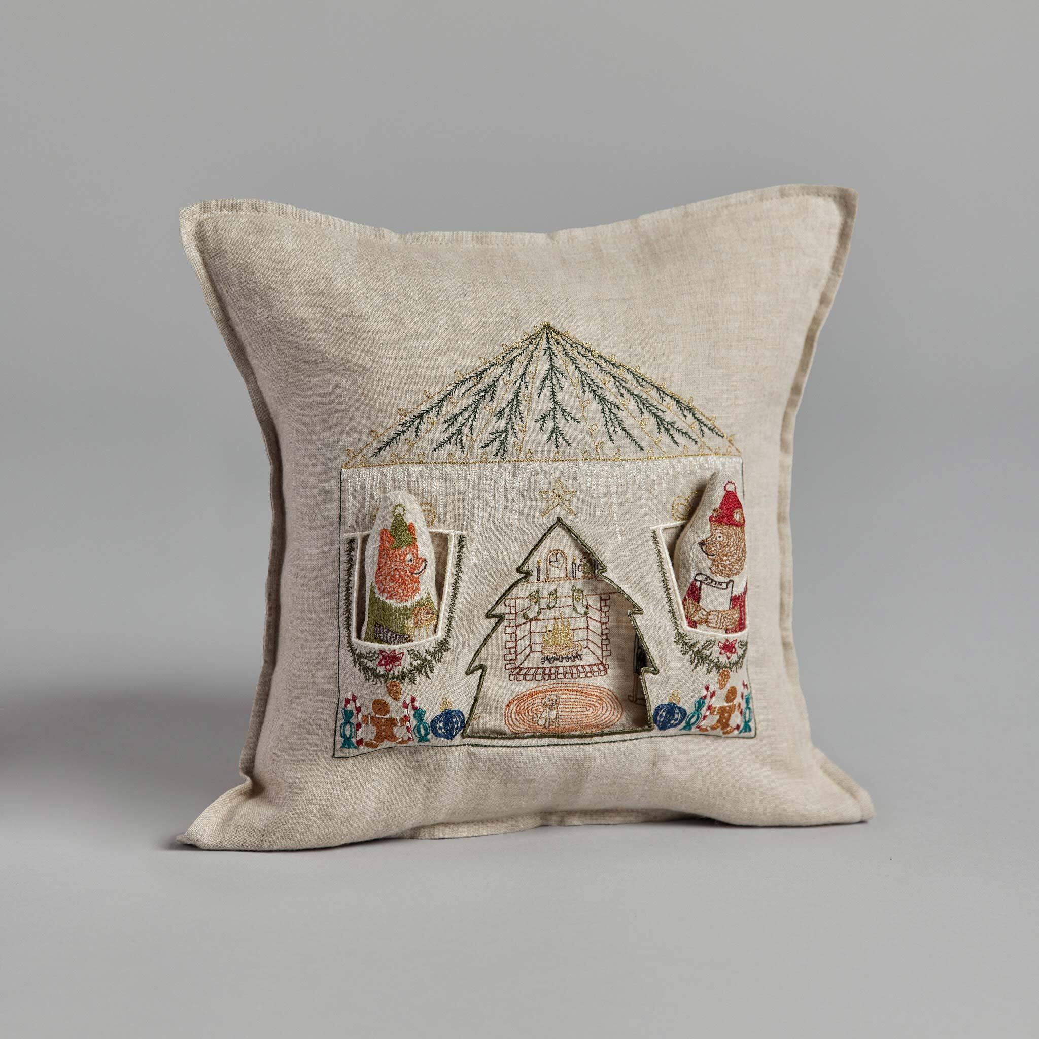 CORAL&TUSK [North Pole Santa's House Pocket Pillow] サンタのお家