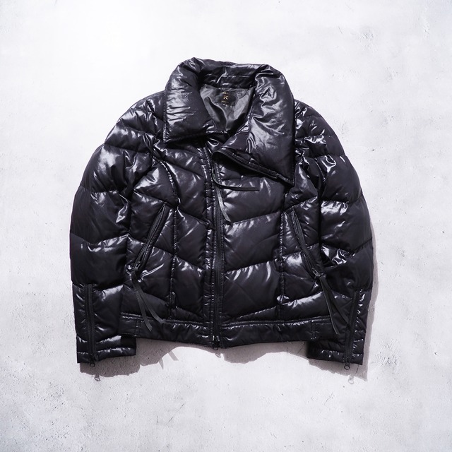 2000s Black mode deformation silhouette y2k taste Down jacket