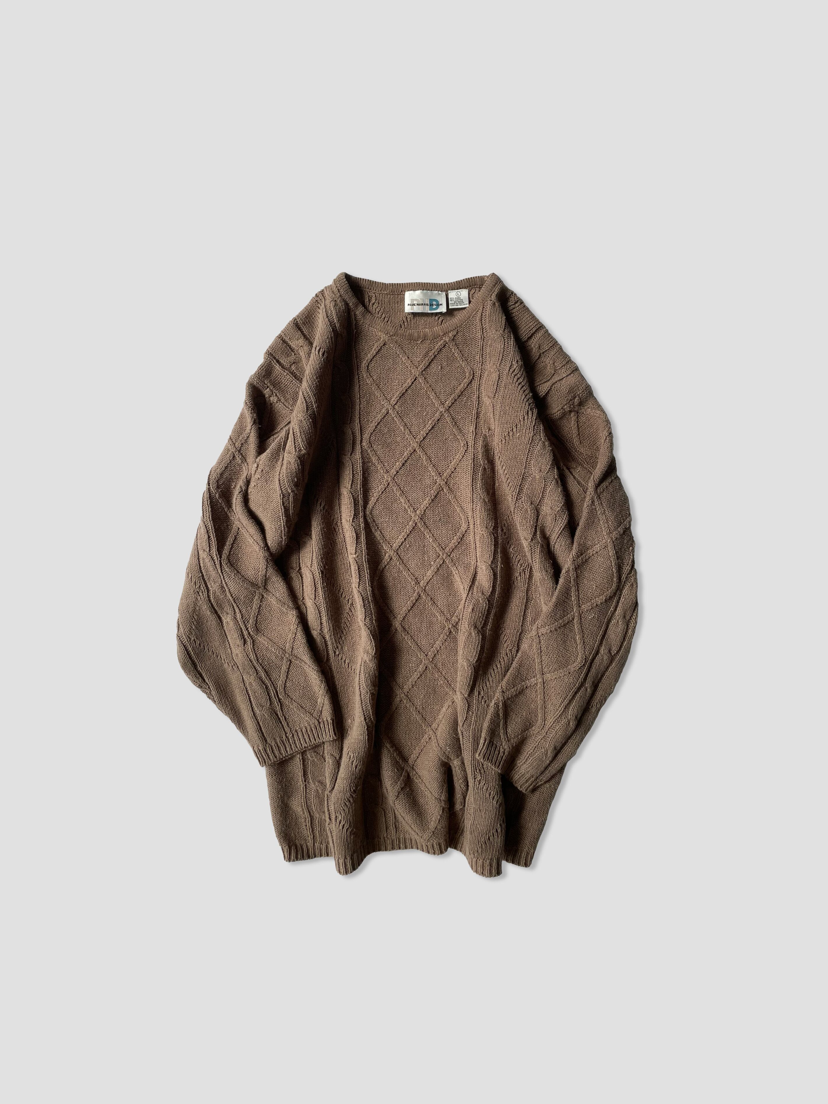 90s paul harris design cable knitted sweater | 岩切商店