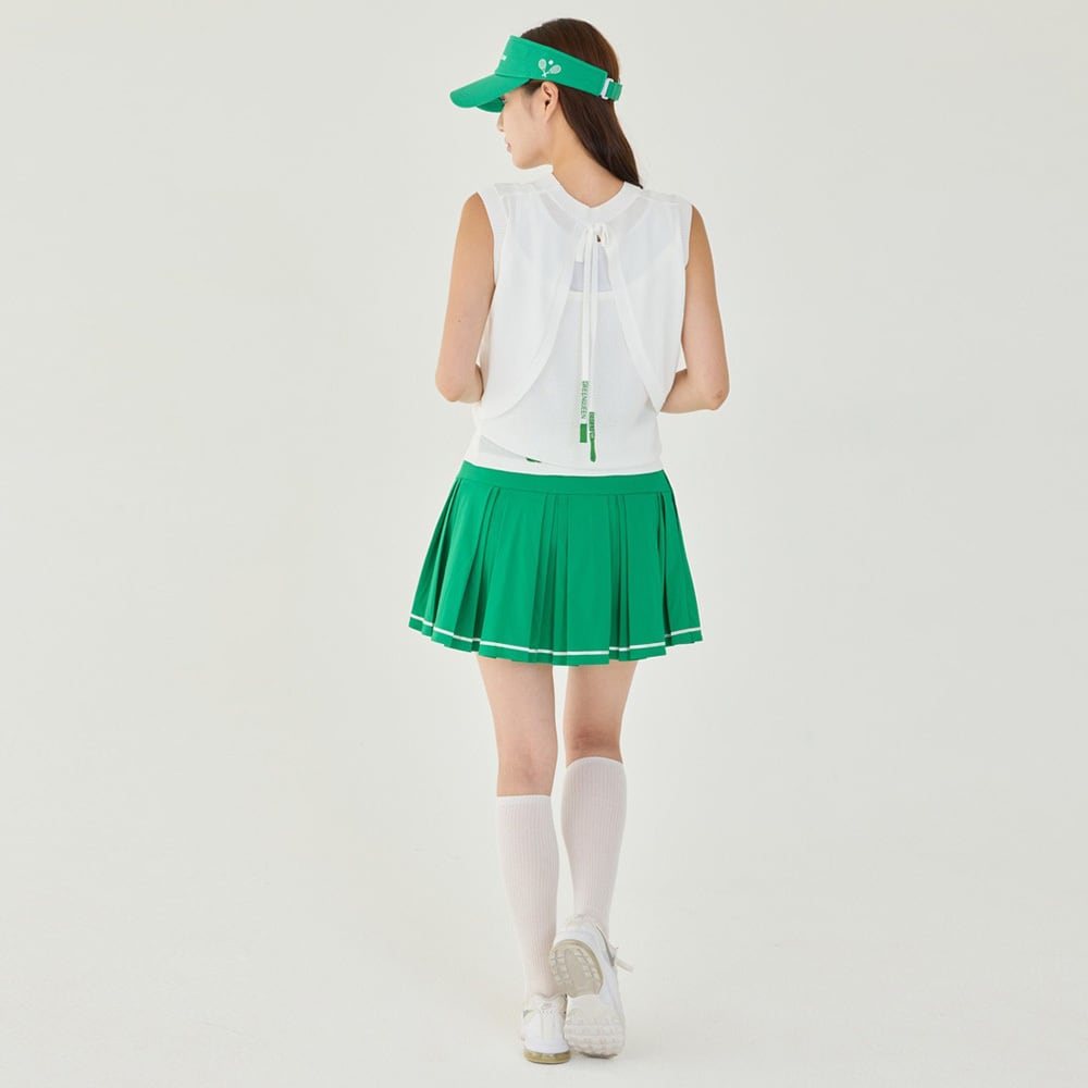 G/QUEENウエストラインレタリングプリーツ ゴルフスカート | Festa Golf