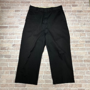 1990s DICKIES COTTON PANTS BLACK 実寸W34 L25