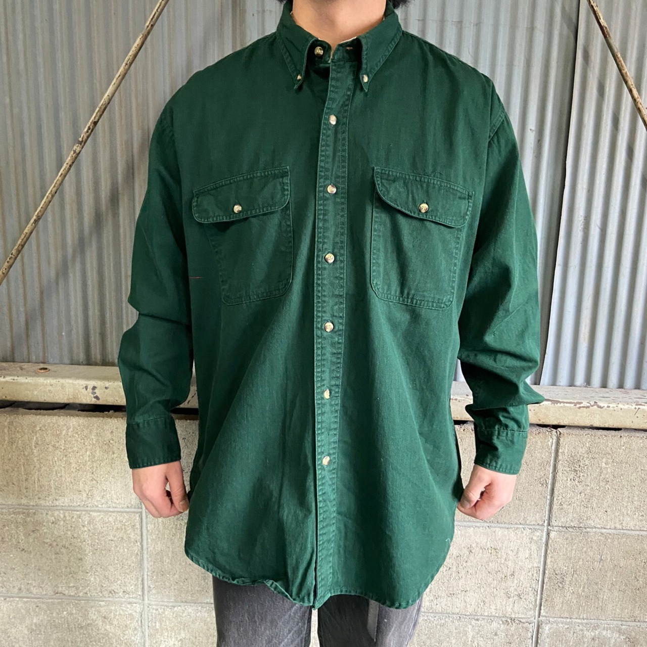 90年代 OLD GAP オールドギャップ ボタンダウン コットン 長袖シャツ