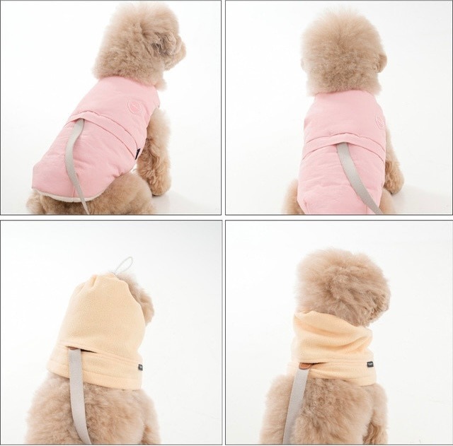 愛犬だけの特別な組み合わせリバーシブルアウター (4color)