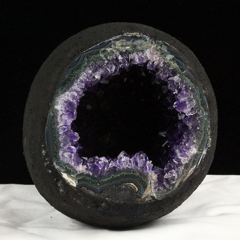 1.9Kg アメジストドーム ウルグアイ産 原石 サークル ジオード 置物 アメジスト ドーム amethyst 一点物 174-2060